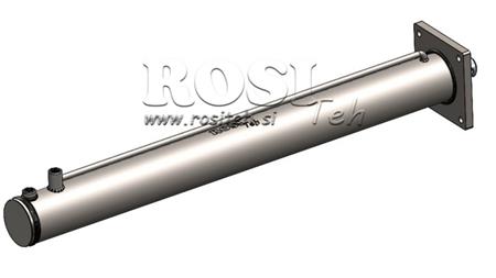 HYDRAULICKÝ VALEC PRE ŠTIEPAČKU DREVA S MONTÁŽNOU DOSKOU100/60-1050 - HORNÉ PRIPOJENIE
