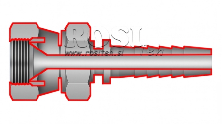 HIDRAVLIČNI PRIKLJUČEK JIS Japanese 60° KOMATSU ŽENSKI DN19-M30x1,5