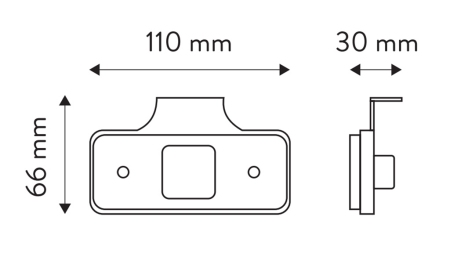 LUMINA DE MARCARE LED PORTOCALIU 12V