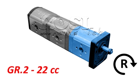 HYDRAULICKÉ ČERPADLO 20C22X067 PŘEDNÍ GR.2 22 CC PRAVÉ