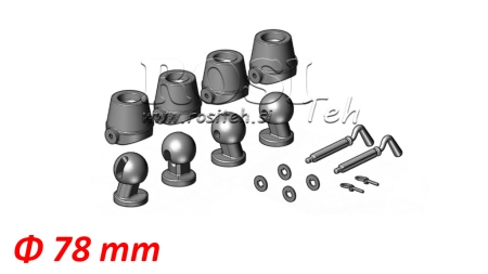 TIPPER CAISSON BRACKET SET Φ78
