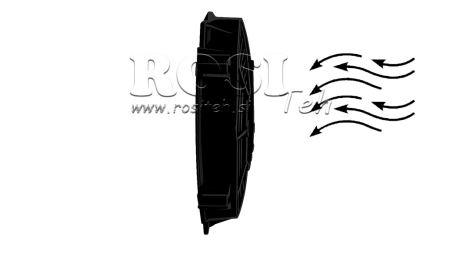 VENTILATORE ASSIALE 190mm SPINGERE 12V