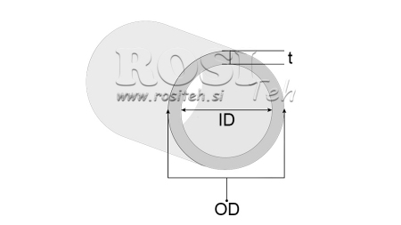 GEHONTE ROHR H9 FÜR HYDRAULIKZYLINDER 50/60 - 5mm (1000mm)