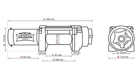 WCIĄGARKA ELEKTRYCZNA 12 V DWH 4500 HD - 2041 kg