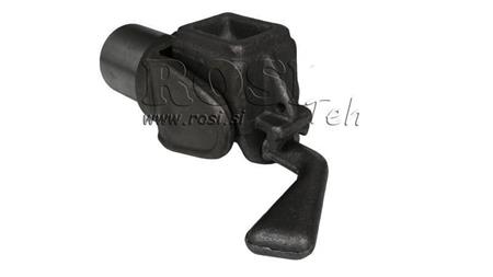 Sada držáků pro kontejner sklápěče