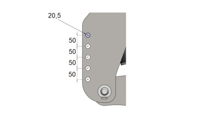 UNIVERZALNI KIT PREDNJA ČELNA HIDRAVLIKA 2KAT ZA TRAKTOR 1500kg RDEČA (RAL-3000)