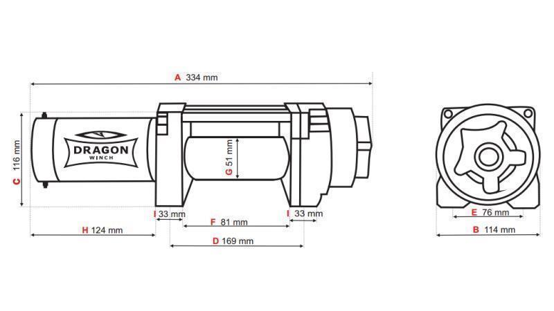 WCIĄGARKA ELEKTRYCZNA 12 V DWH 4500 HD - 2041 kg