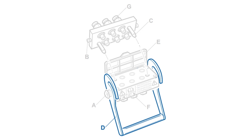 HEBEL FÜR MULTI-FASTER 4,6WEG FESTER TEIL