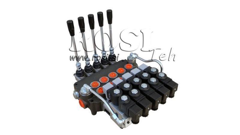 VALVĂ HIDRAULICĂ 5xP80 - EO 12V