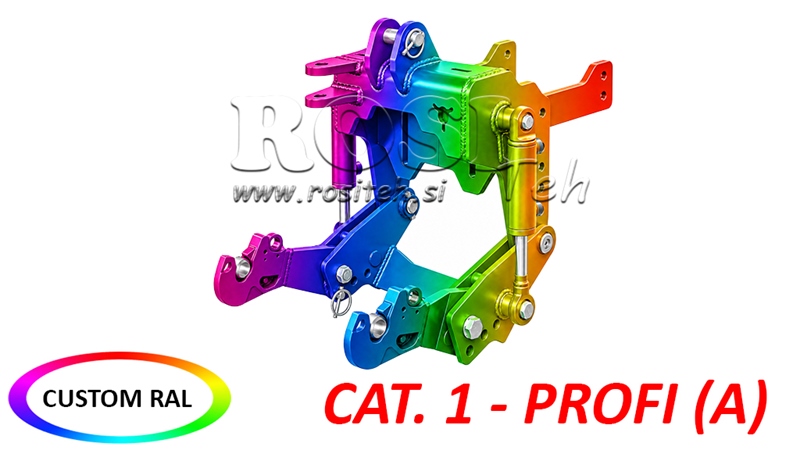 UNIVERZÁLIS FRONT HIDRAULIKA CAT. 1 - PROFI AUTOMATIC TRAKTORHOZ 800 KG (RAL AZ ÖN VÁLASZTÁSA SZERINT)