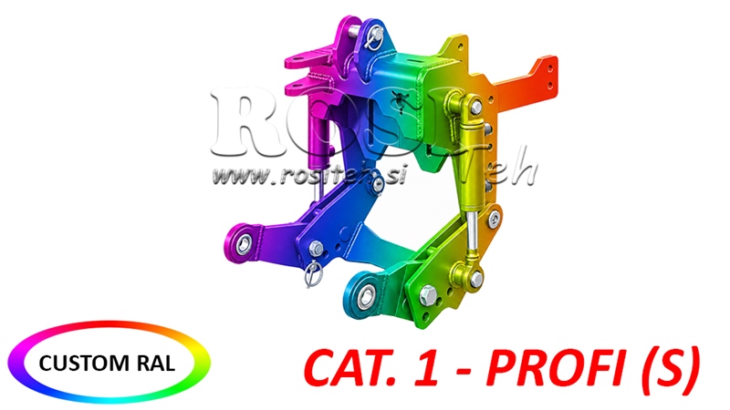 UNIVERZÁLIS FRONT HIDRAULIKA CAT. 1 - PROFI STANDARD TRAKTORHOZ 800 KG (RAL AZ ÖN VÁLASZTÁSA SZERINT)