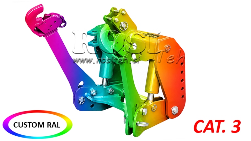 UNIVERZÁLIS FRONT HIDRAULIKA CAT. 3 TRAKTORHOZ 2500 KG (RAL AZ ÖN VÁLASZTÁSA SZERINT)