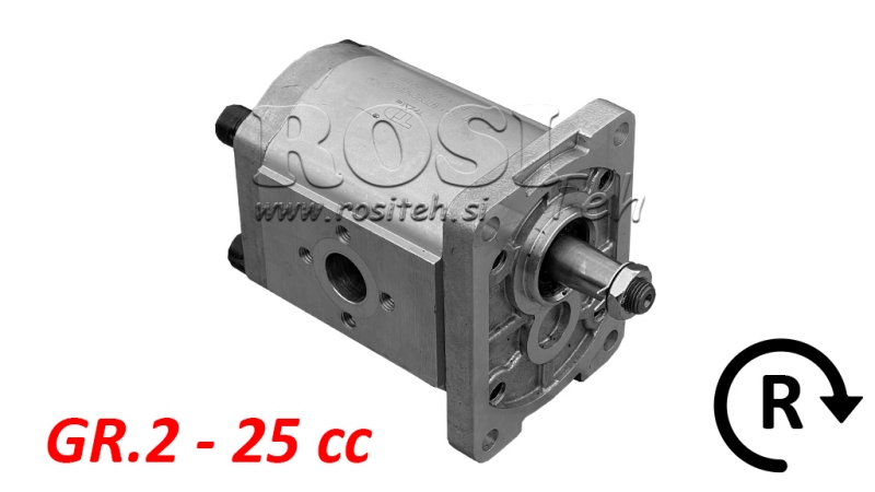HYDRAULINEN PUMPPU GR.2 25 CC OIKEA - FLANGEET