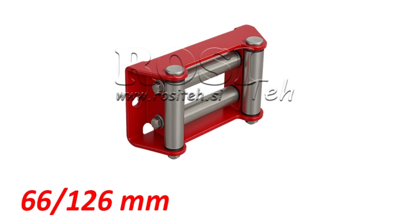 GUIDAFUNE A RULLI PER CAVO IN ACCIAIO DWM 2000-2500 ROSI TEH