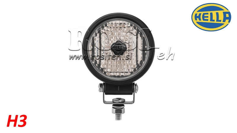 OKRĄGŁA LAMPA ROBOCZA CIĄGNIKA H3 HELLA HALOGEN
