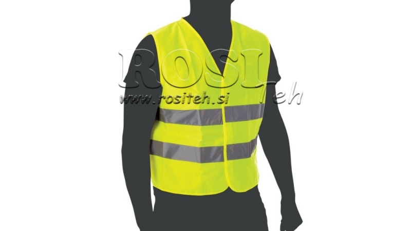 REFLECTIVE VEST HIGH VISIBILITY ORANGE/YELLOW