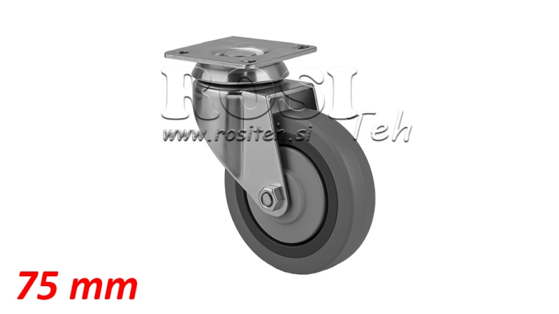 WIEL 75mm DRAAIBARE BASIS