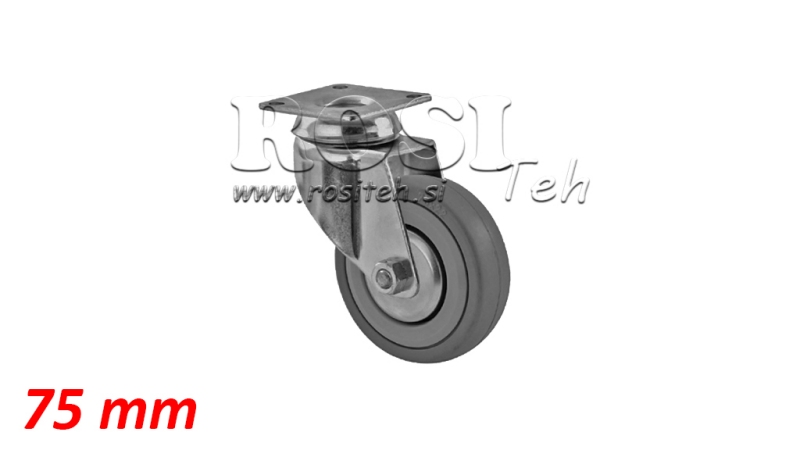 ROATA 75mm CU BAZĂ ROTATIVĂ