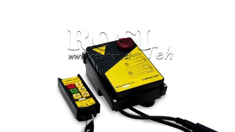 JUHTIMISSEADE ELEKTRILISE WINCHI DWI 250-500 kg KAUGLIIDEGA