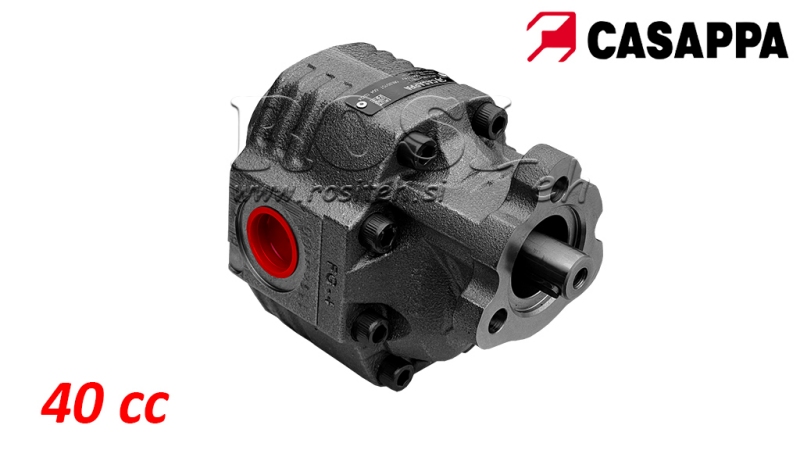 HYDRAULISK GJERDINGSPUMPE REVERSIBEL 40CC CASAPPA