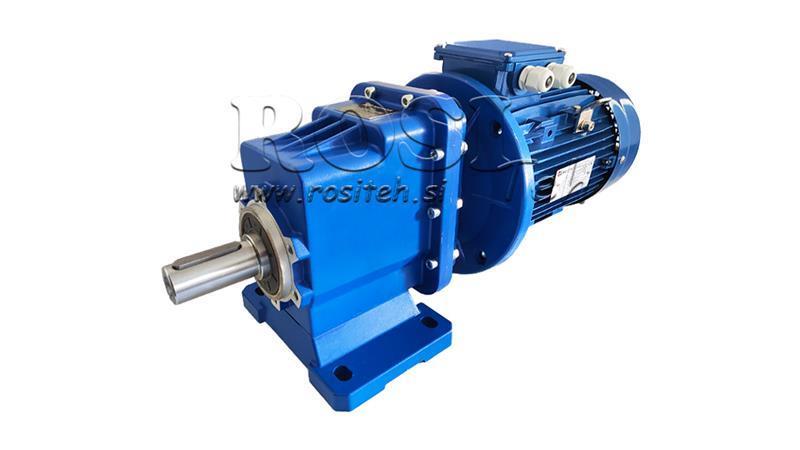 3Fas 3.0kW-ELEKTRISK MOTOR MED ERC04 REDUKTOR MS100 57rpm