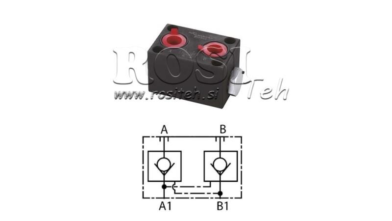 DOUBLE CHECK VALVE YEAT-ASSEMBLY VALVE (A and B)