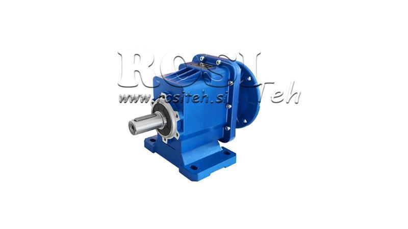 ERC02 HELICAL GEARBOX FOR ELECTRIC MOTOR MS80 (0,55-0,75kW) RATIO 24:1