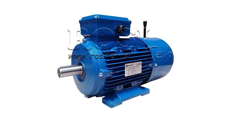 7.5kW-MOTOR ELÉCTRICO CON FRENOS MSH132M-4_1450rpm 3Fase patas-B3