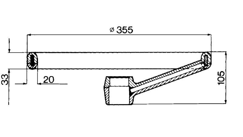 VOLANSKI OBROČ FI 360 - h105