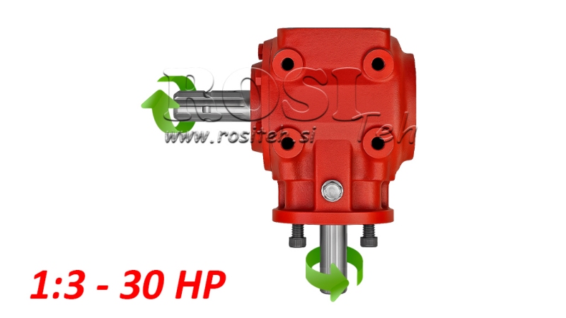 CAJA DE ENGRANAJES EN ÁNGULO T-310J 1:3 (30HP-22KW)