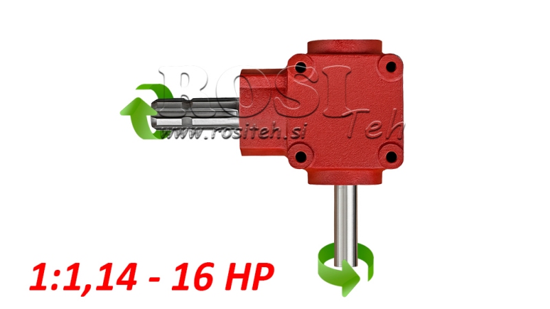 KOTNI REDUKTOR L-155J 1: 1,14 (16HP-12kW)