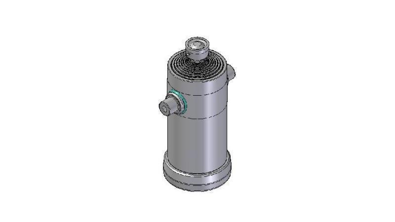 1029S -TELESCOPICKÝ CYLINDER ŠTANDARD/BALÓN 10 STUPŇOV CESTA 2130 PRIEMER 270