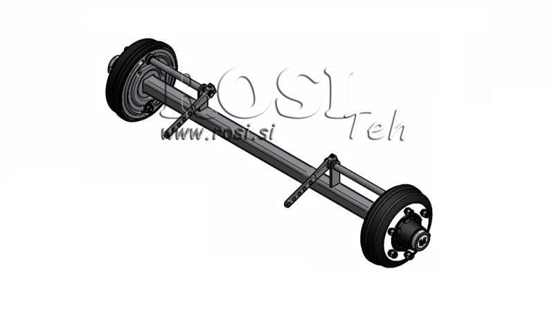 AXLE FOR TRAILER 4800 kg WITH BRAKES (1500 mm)