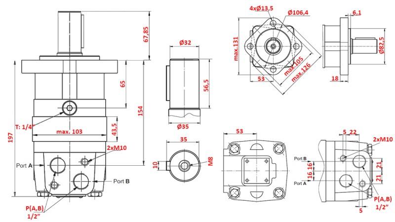 MOTORE IDRAULICO MS 250