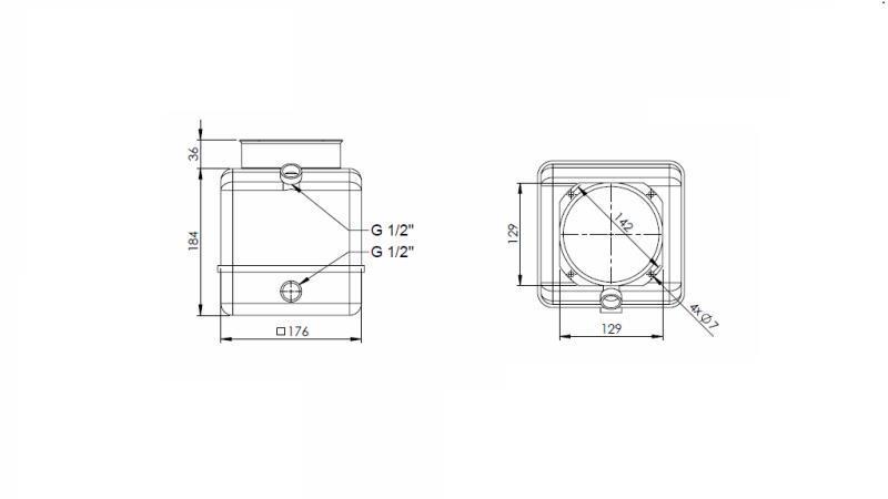 SERBATOIO PVC ROLL PP 4 LITRO ORIZZONTALE-VERTICALE