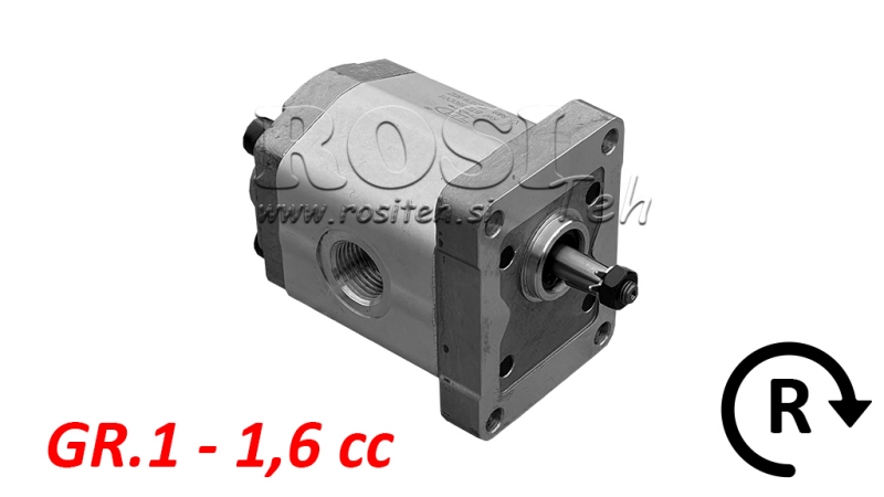 HYDRAULISK PUMPE GR.1 1.6 CC HØYRE - GJENGER