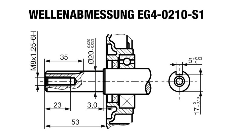 bencinski motor EG4-200cc-5,10kW-3.600 U/min-H-KW20x53-ročni zagon