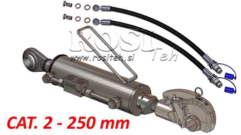 HYDRAULIKOBERLENKER MIT GEWINDEHAKEN - 3 KAT. 80/40-250 (+95HP)(32,2)
