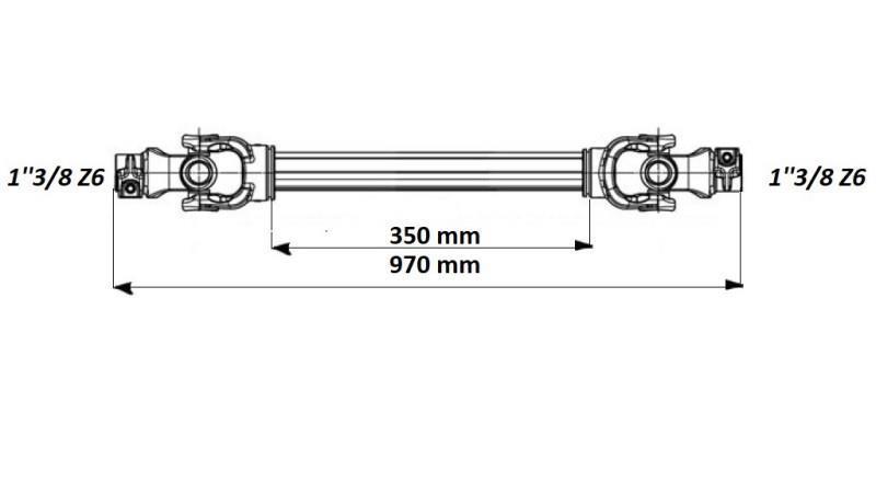 ECO KARDAN 970mm 70-110HP Z LAMELO - dimenzije