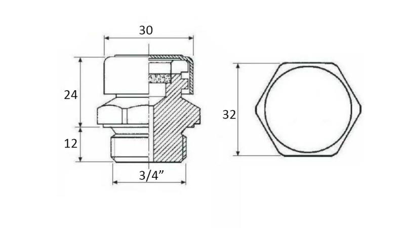 HIDRAULINIS VENTILIS PTO 3/4