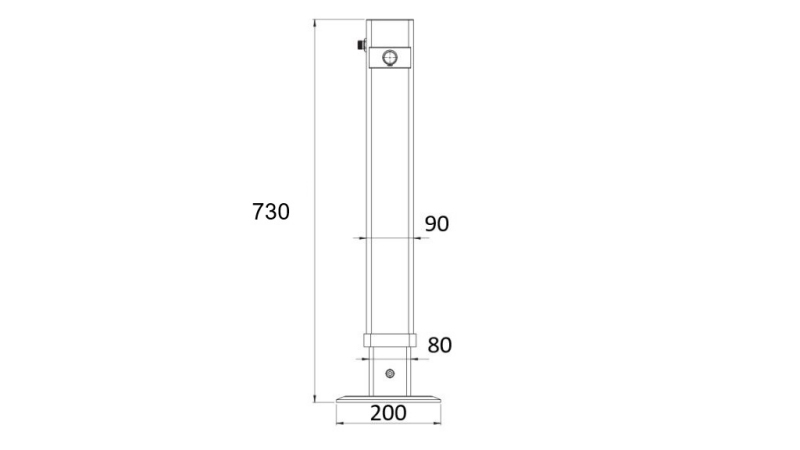 HYDRAULISK BEN DOBBEL-VERKENDE 450mm - 2.000kg