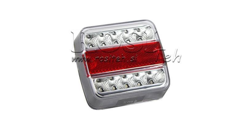 LED REAR LIGHT FOR TRAILERS 4-FUNCTIONS 12V WHITE