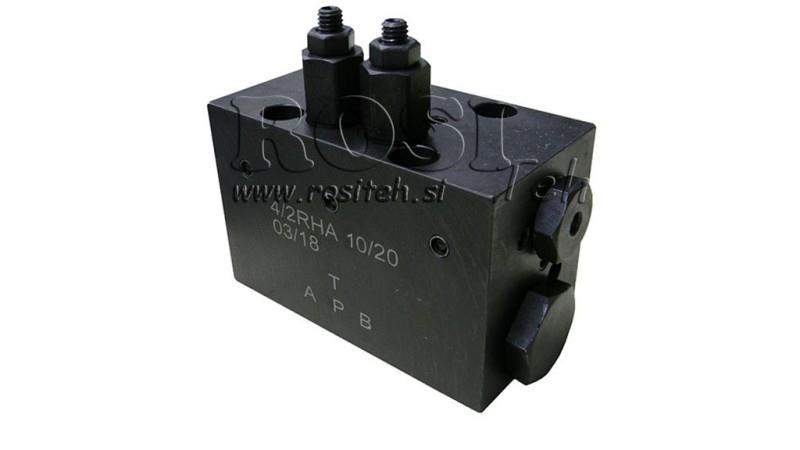 HYDRAULIC VALVE ROTARY MECHANICAL FOR HLEVSKE BRUSH CETOP5 4/2 RHA