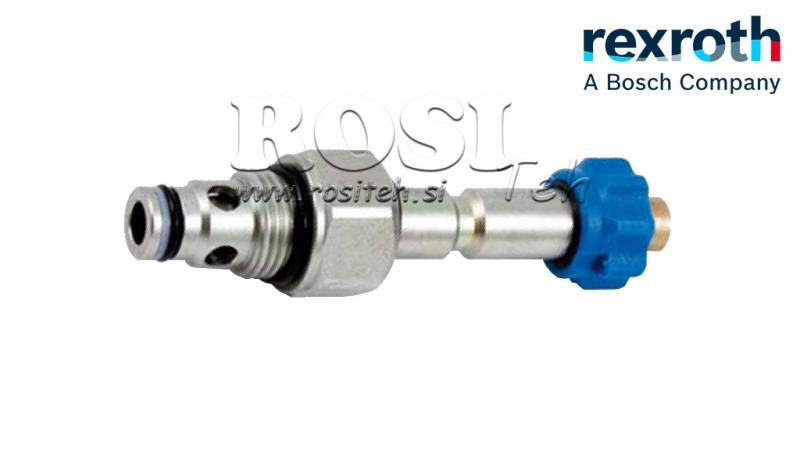HYD. UŽDARYTAS ELEKTROMAGNETINIS KONTROLIERIS 2-KRYPTIES VOŽTUVUI REXROTH 3/8 40-LIT