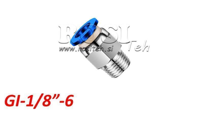 PNEUMATSKI PLUG RAVNI SPOJNIK TPA S NITIMA GI-018-6
