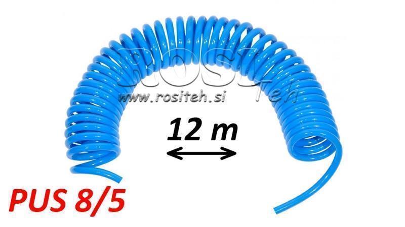 PUS 8/5 12m TUBO D'ARIA BLU NON FURNITO A SPIRALE