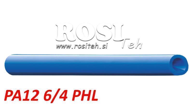 PA 6/4 PA12PHL TUBO D'ARIA BLU POLIAMMIDE DIN73378