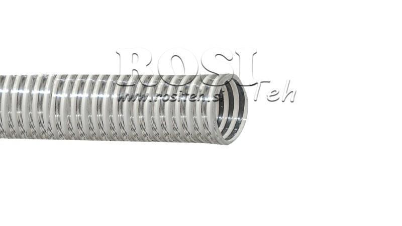PVC SUCTION HOSE WITH SPIRAL 20mm - max. 8Bar
