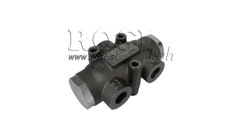 VANNE DE DISTRIBUTION HYDRAULIQUE DÉBIT V01000 3 - 6 lit - 3/8 - 250 bar (max.300 bar) V-EQ10