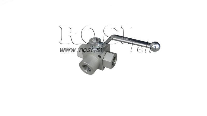 MANUAL 3 WAY PIPE RS3 1/4 - 500BAR - 25 lit